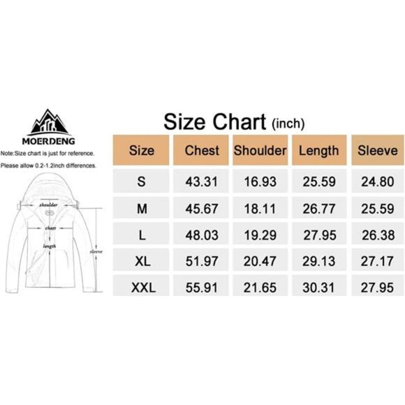 Women's Plus Size Warm Winter Coat Hooded Waterproof Ski Jacket Mountain - Picture 7 of 7